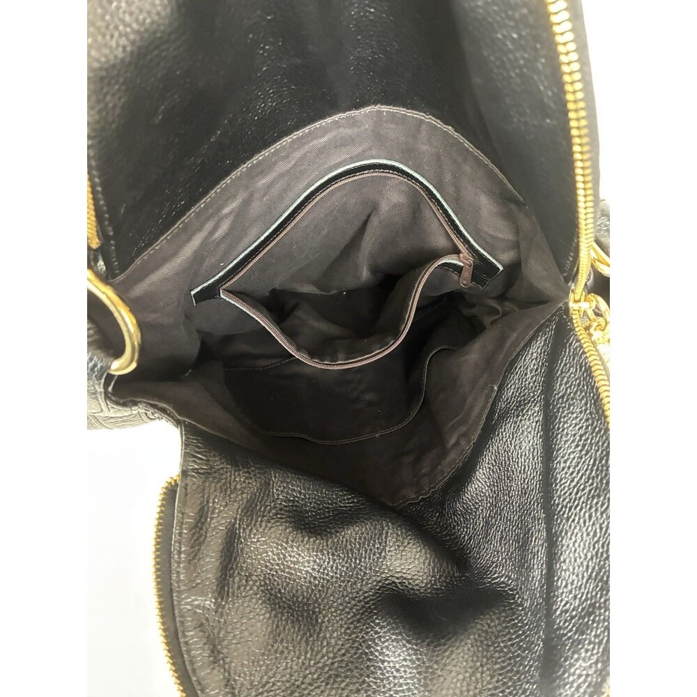 Onna Ehrlich Rachel Hobo Bag Black Pebble Leather Tassle Designer Dust Bag - Picture 13 of 13